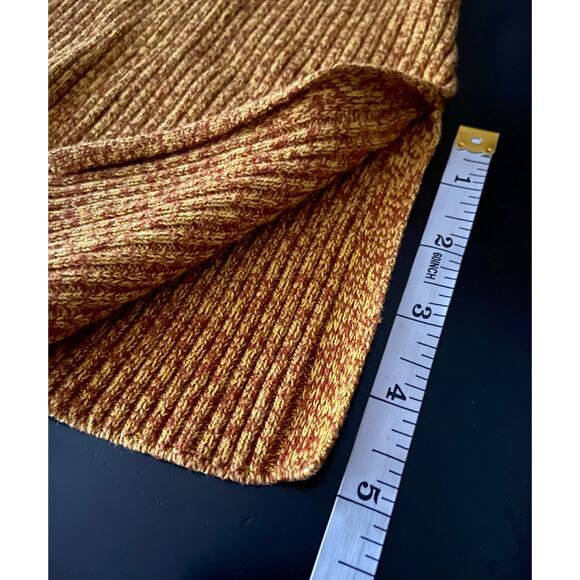 H&M Mustard Yellow/Brown Speckled Pullover Sweater sz S - Picture 12 of 13